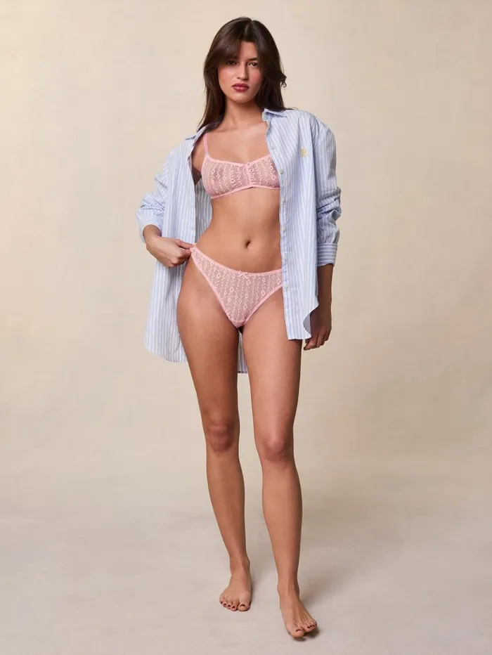 Rouje Lingerie Women Talia Bra Dentelle Rose