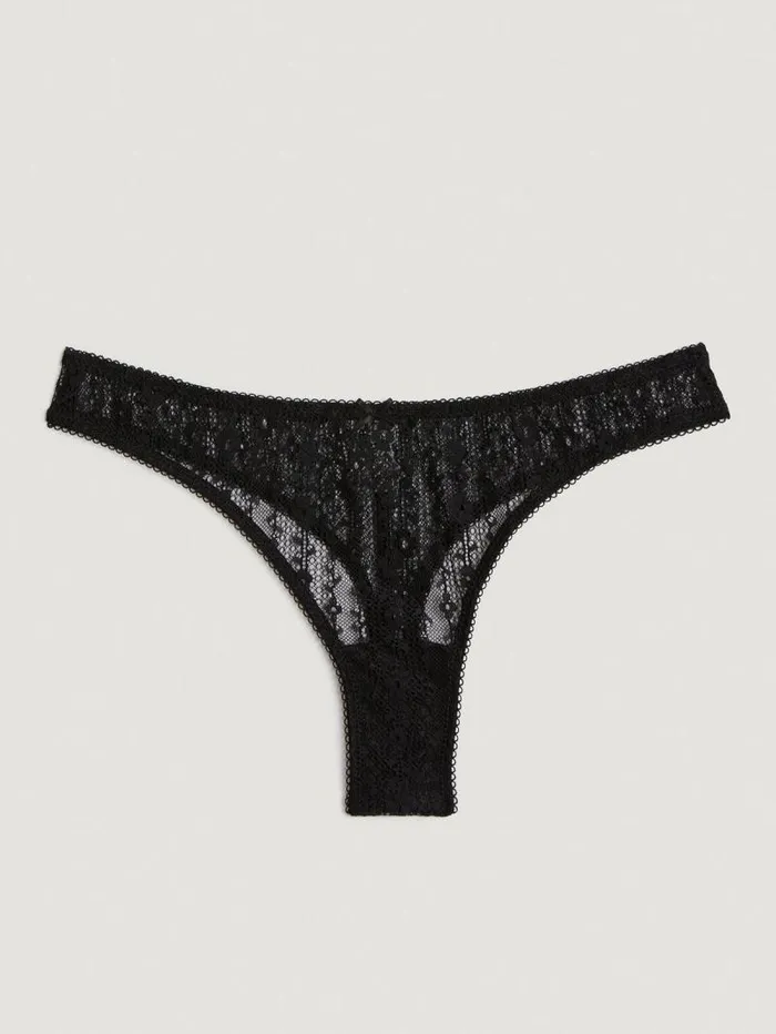 Rouje Lingerie Women Tully Panties Dentelle Noir
