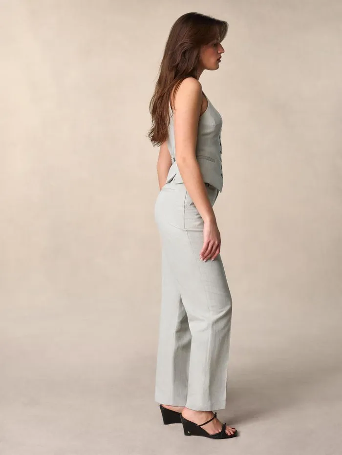 Rouje Pants Women Amale Pants Uni Vert De Gris