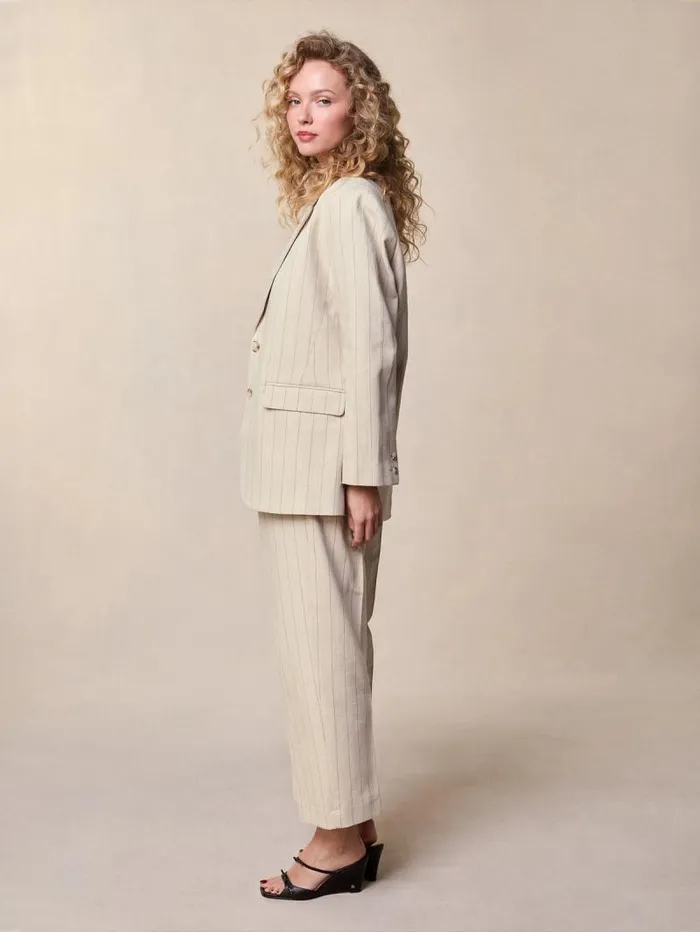 Rouje Pants Women Jeje Pants Rayure Tennis Beige