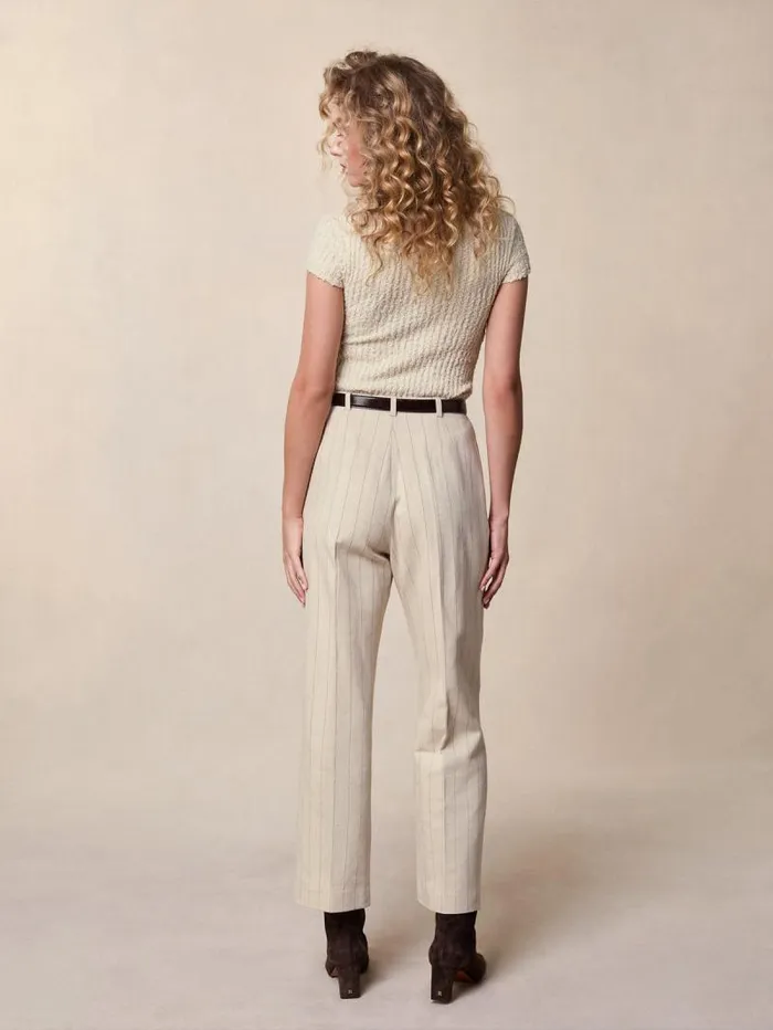 Rouje Pants Women Jeje Pants Rayure Tennis Beige