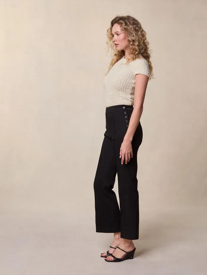 Rouje Pants Women Joakim Pants Upcycled Uni Noir