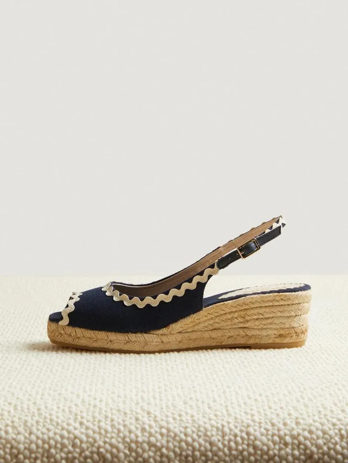Rouje Shoes Women Alsacienne Espadrilles Uni Marine