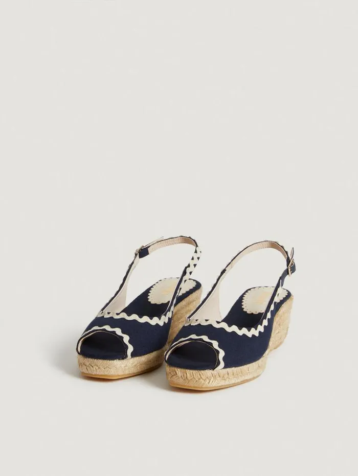 Rouje Shoes Women Alsacienne Espadrilles Uni Marine