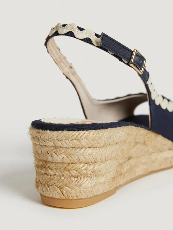 Rouje Shoes Women Alsacienne Espadrilles Uni Marine