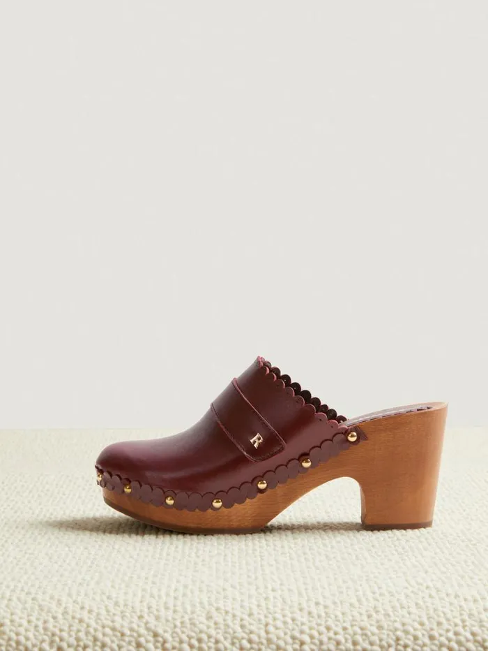 Rouje Shoes Women Auvergnate Clogs Cuir Pomerol