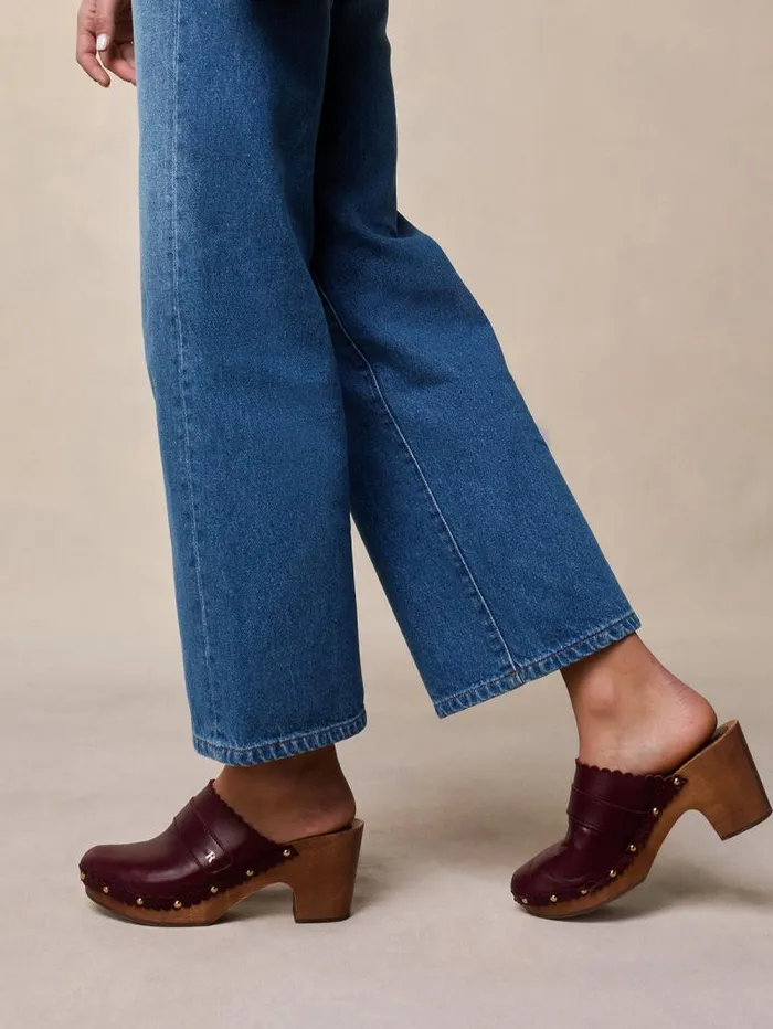 Rouje Shoes Women Auvergnate Clogs Cuir Pomerol