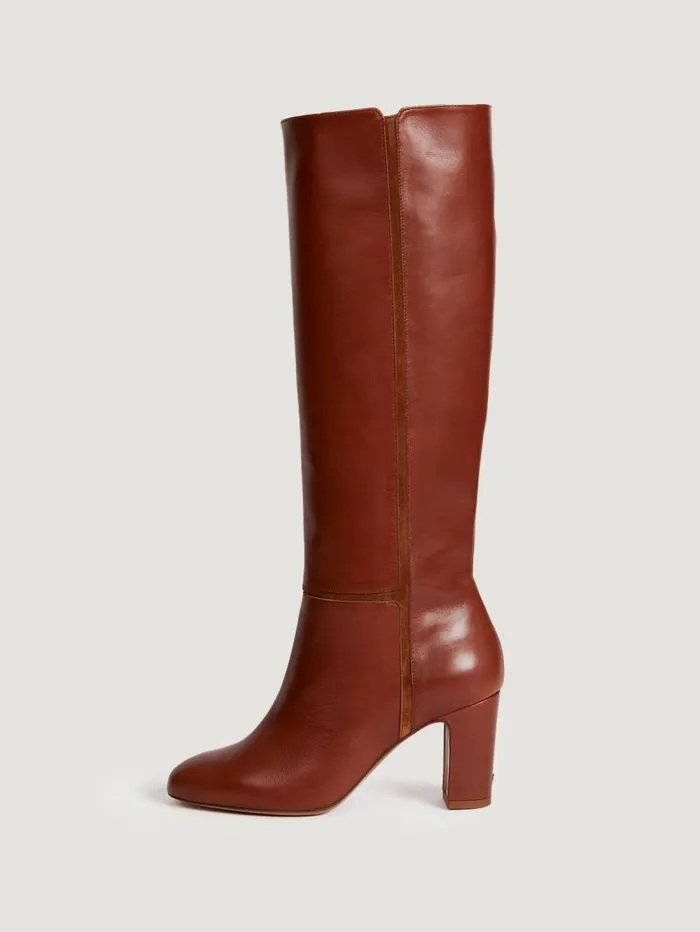 Rouje Shoes Women Camelia Boots Cuir Caramel