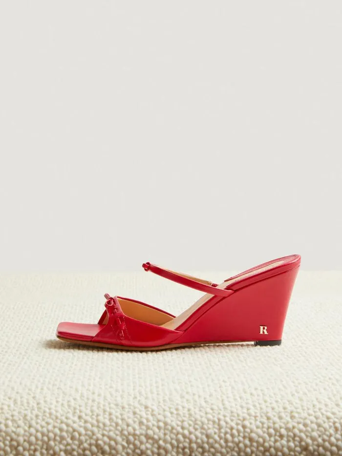 Rouje Shoes Women Eve Mules Cuir Rouge