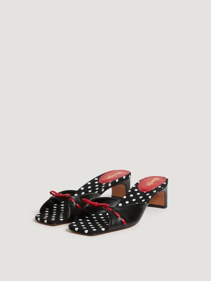 Rouje Shoes Women Philea Mules Pois Noir