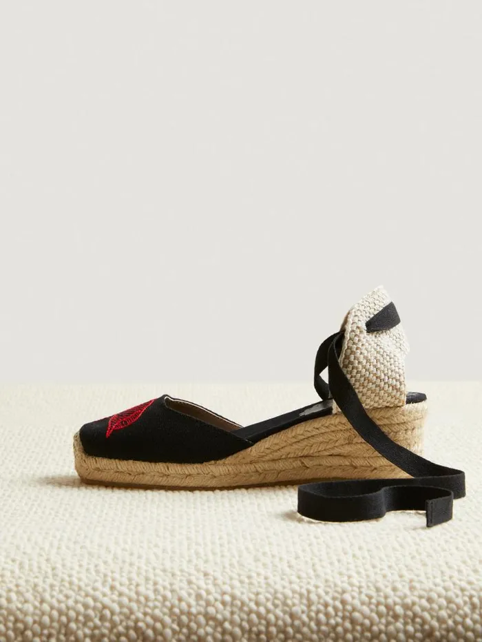 Rouje Shoes Women Provencale Espadrilles Canvas Noir