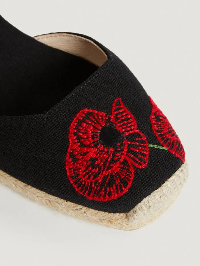 Rouje Shoes Women Provencale Espadrilles Canvas Noir