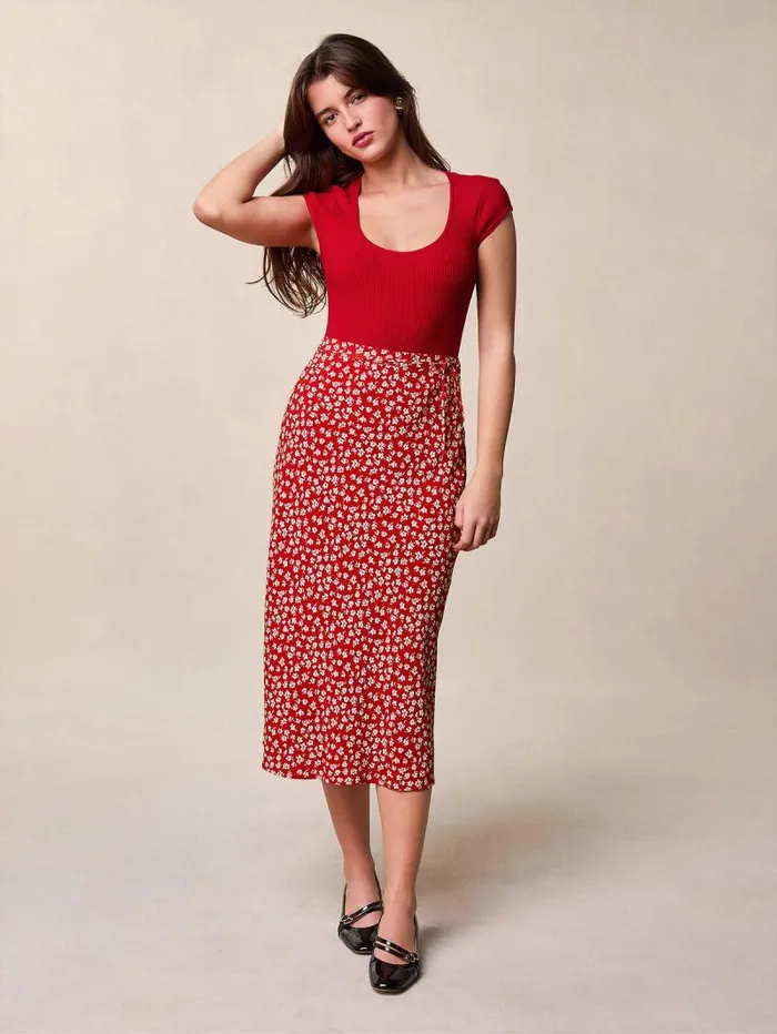 Rouje Skirts Women Carina Skirt Dimanche Bucolique Rouge