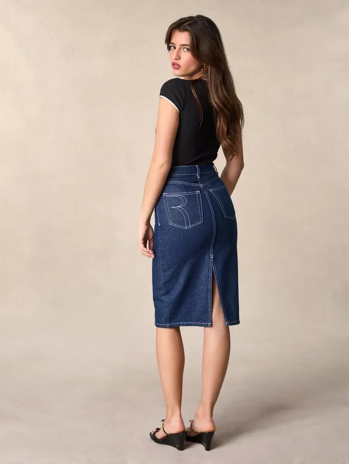 Rouje Skirts Women Denitsa Skirt Uni Indigo Rinse