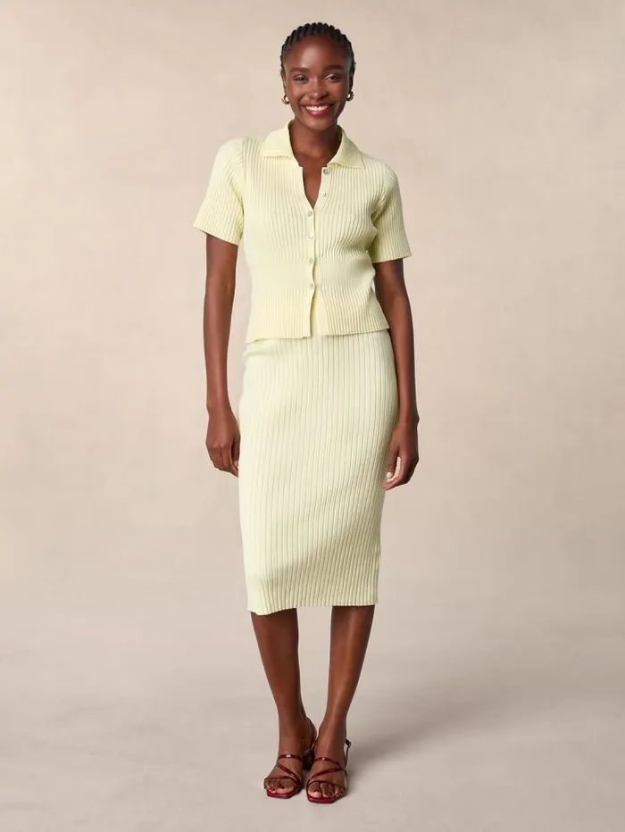 Rouje Skirts Women Livia Skirt Uni Jaune