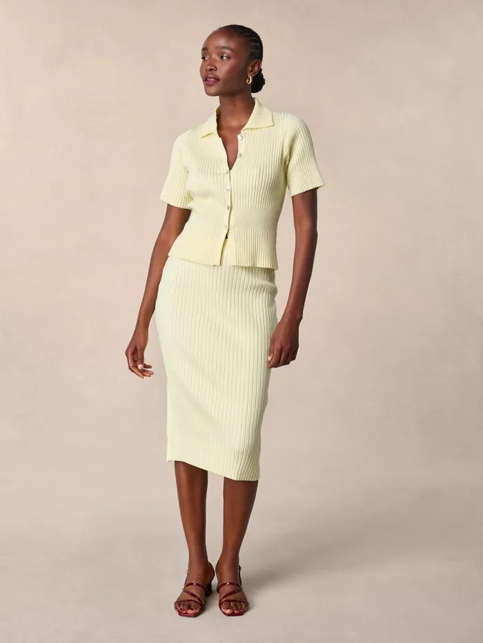 Rouje Skirts Women Livia Skirt Uni Jaune
