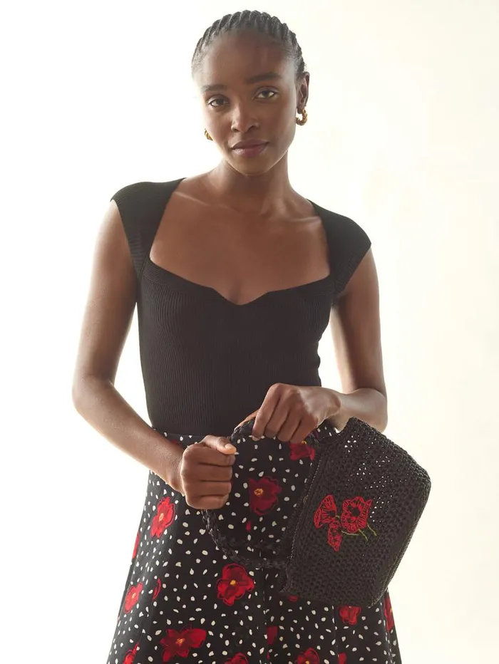 Rouje Skirts Women Ludivina Skirt Fleursdete Noir
