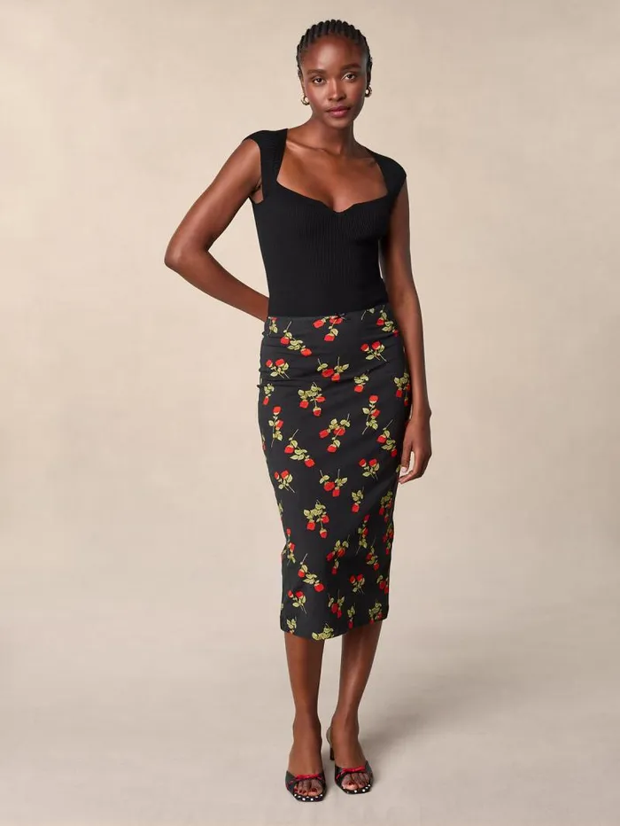 Rouje Skirts Women Naella Skirt Jetederoses Noir