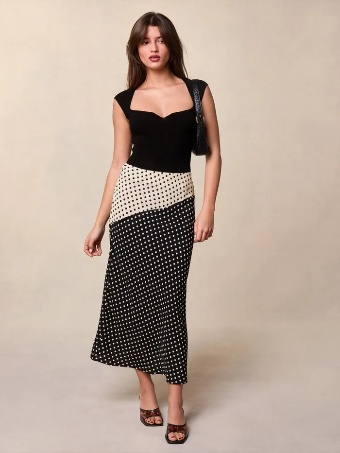 Rouje Skirts Women Suzanne Skirt Pois Carmen Noir