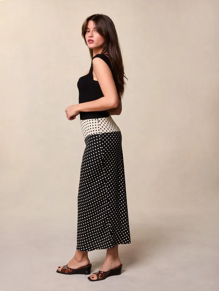 Rouje Skirts Women Suzanne Skirt Pois Carmen Noir