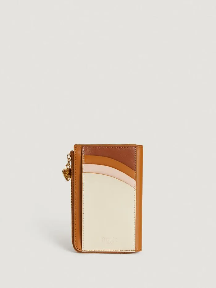 Rouje Small Leather Goods Women Jeannette Wallet Uni Camel Mix