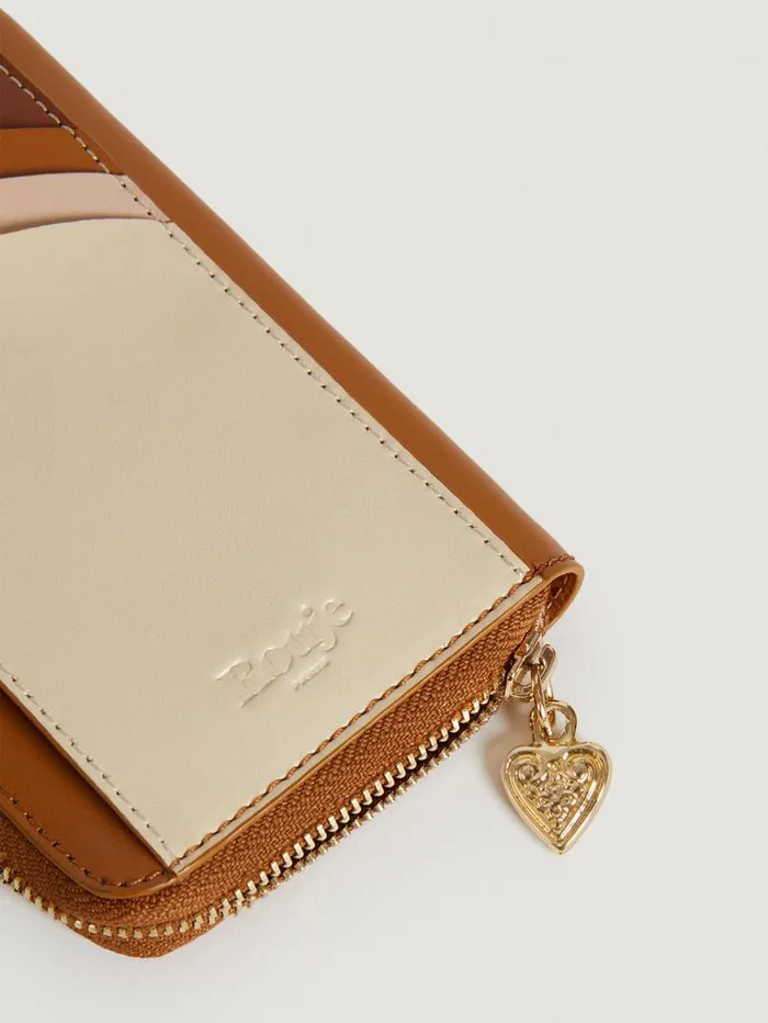 Rouje Small Leather Goods Women Jeannette Wallet Uni Camel Mix