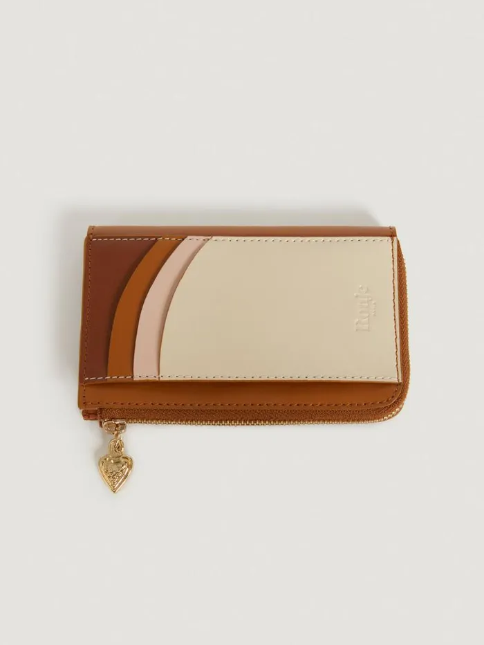 Rouje Small Leather Goods Women Jeannette Wallet Uni Camel Mix
