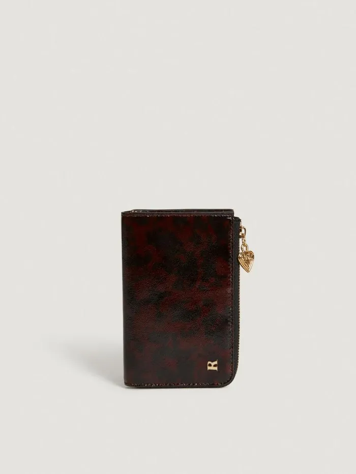 Rouje Small Leather Goods Women Jeannette Wallet Vernis Tortue