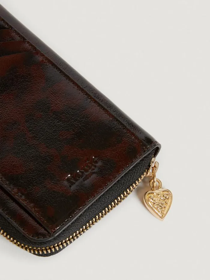 Rouje Small Leather Goods Women Jeannette Wallet Vernis Tortue