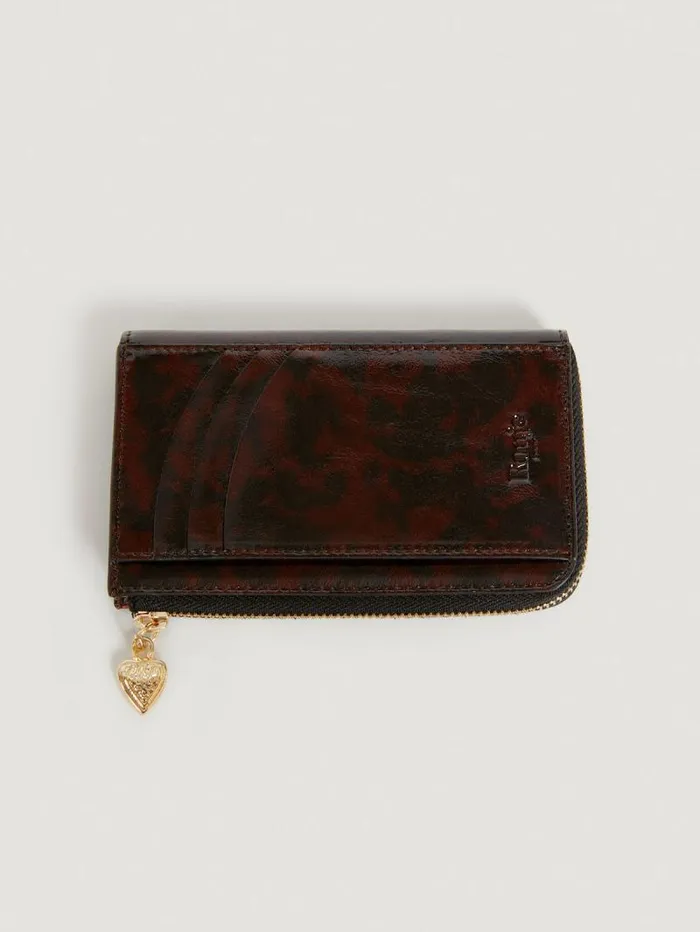 Rouje Small Leather Goods Women Jeannette Wallet Vernis Tortue