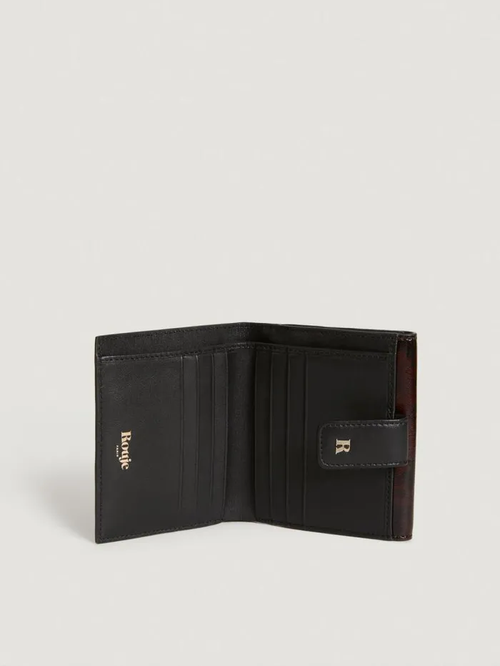 Rouje Small Leather Goods Women Jeannette Wallet Vernis Tortue