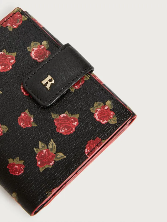 Rouje Small Leather Goods Women Jeannot Wallet Fleurs Noir