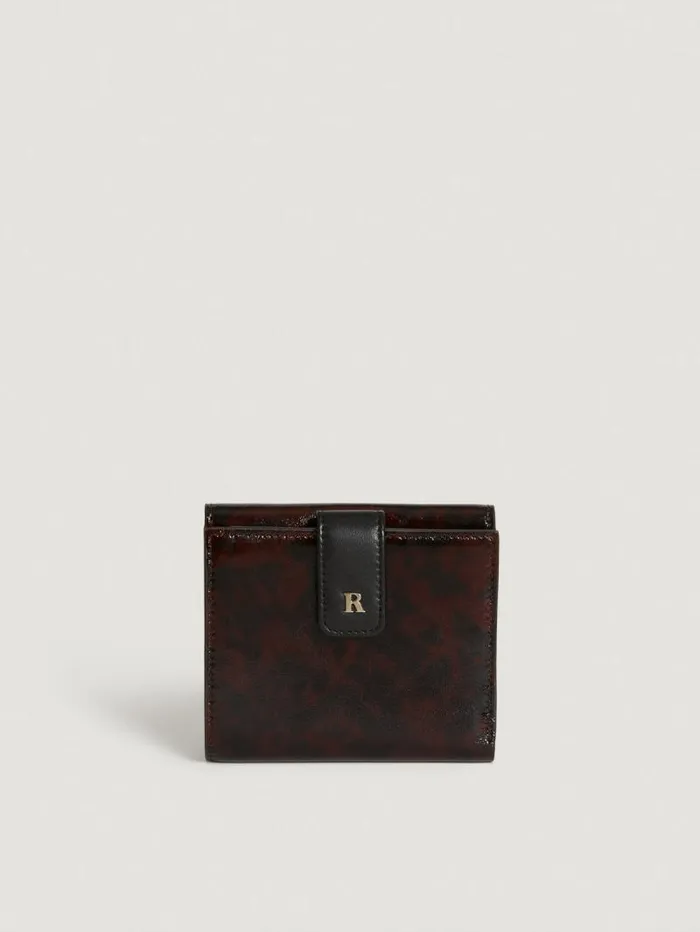 Rouje Small Leather Goods Women Jeannot Wallet Vernis Tortue