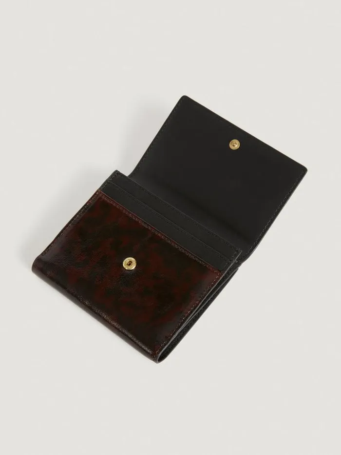 Rouje Small Leather Goods Women Jeannot Wallet Vernis Tortue