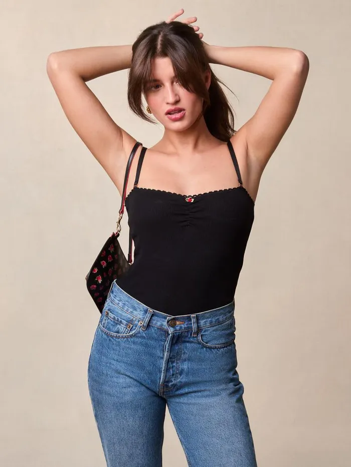 Rouje Tops Women Alexa Top Uni Noir