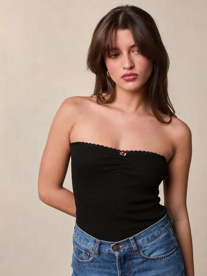Rouje Tops Women Alexa Top Uni Noir