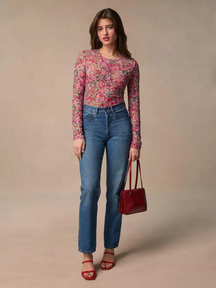 Rouje Tops Women Barcley Top Magnolia Rose