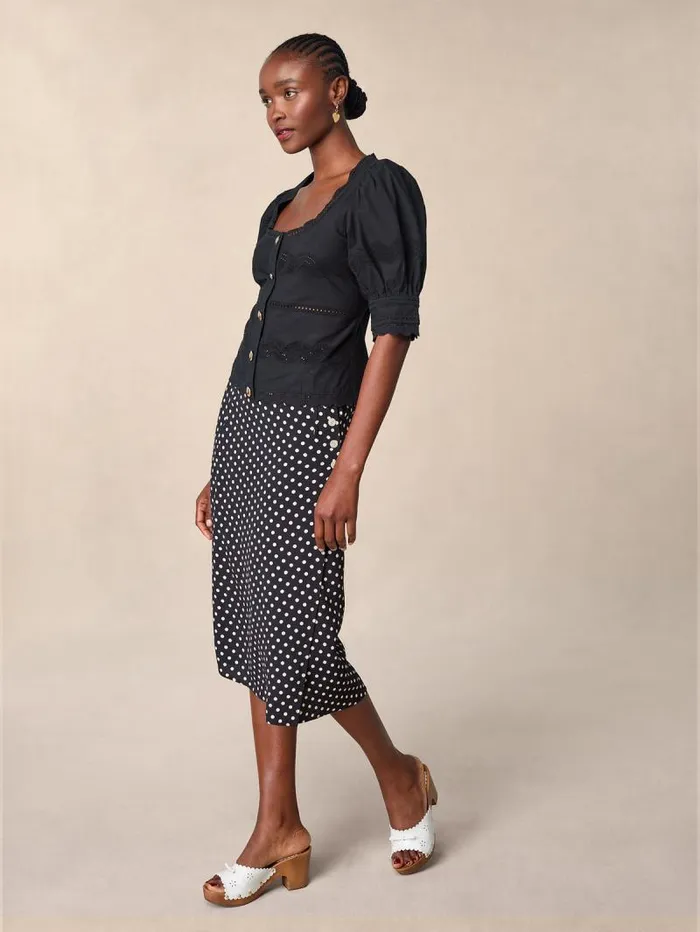 Rouje Tops Women Blondine Top Uni Noir