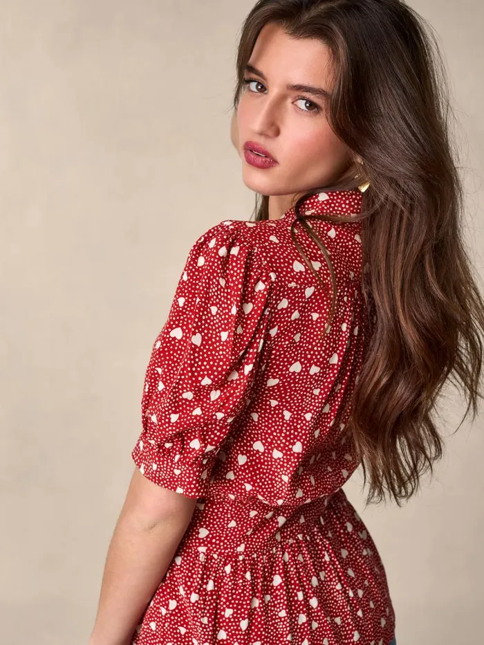 Rouje Tops Women Dalia Top Amour Rouge