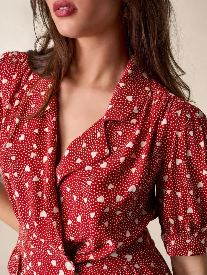 Rouje Tops Women Dalia Top Amour Rouge