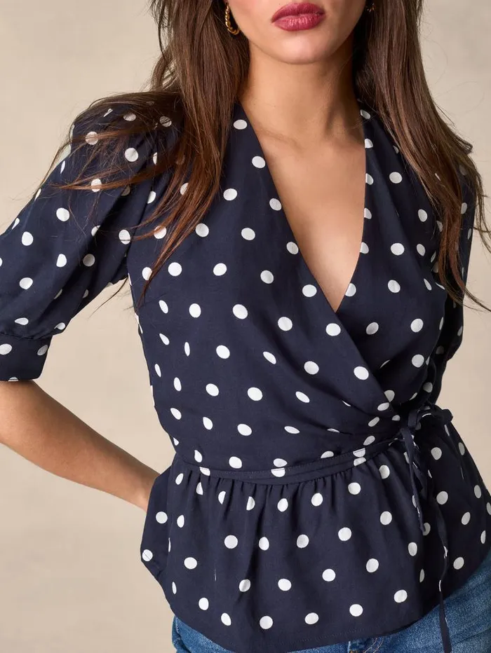 Rouje Tops Women Dolores Top Poislola Marine