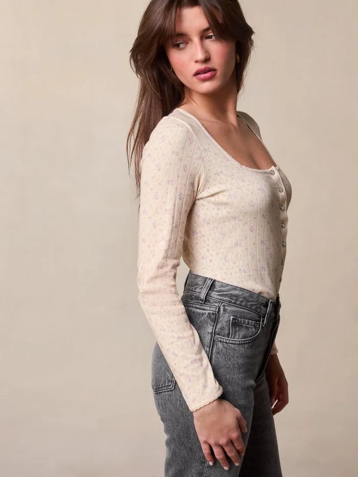 Rouje Tops Women Eugene Cardigan Charmeuse Poudre