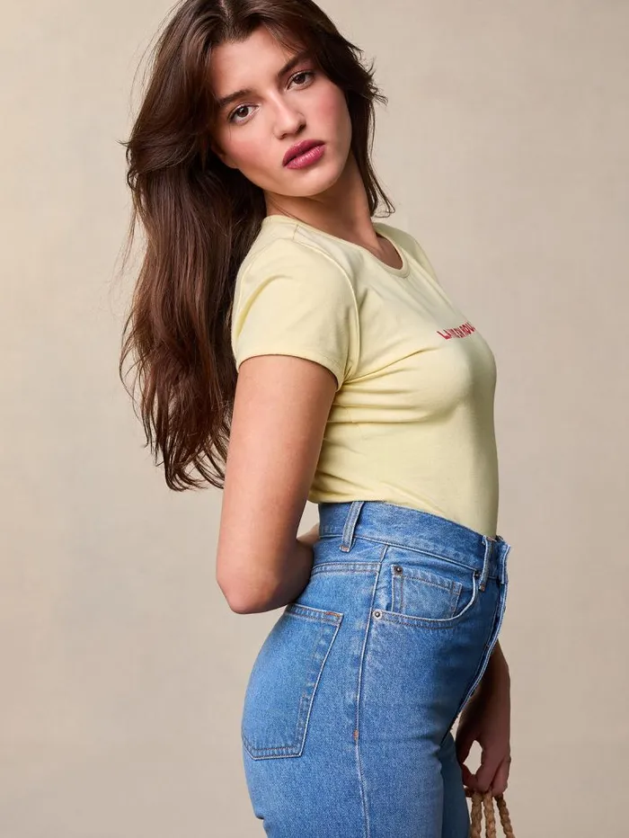 Rouje Tops Women Fergus TShirt Uni Jaune