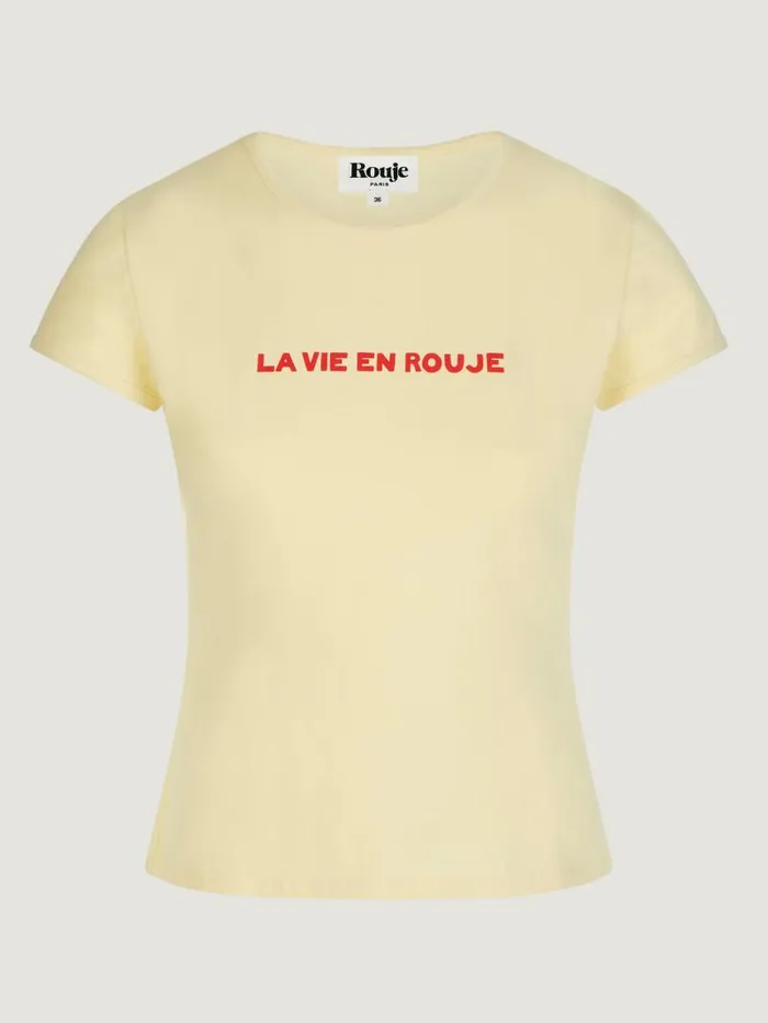 Rouje Tops Women Fergus TShirt Uni Jaune
