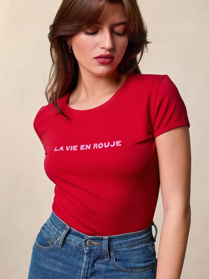 Rouje Tops Women Fergus TShirt Uni Rouge