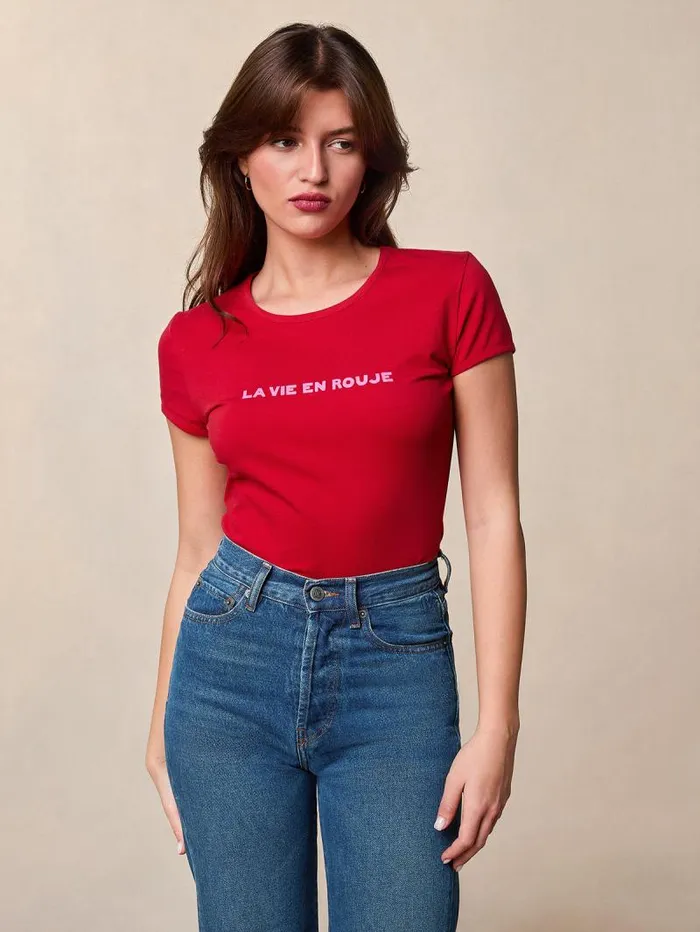Rouje Tops Women Fergus TShirt Uni Rouge