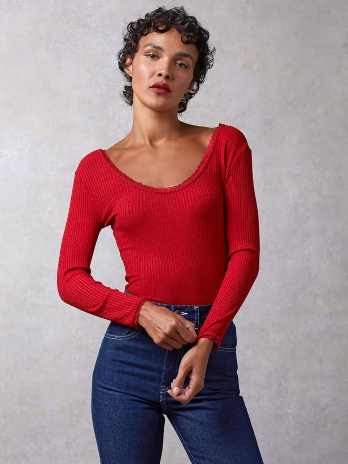 Rouje Tops Women Gio Top Uni Rouge