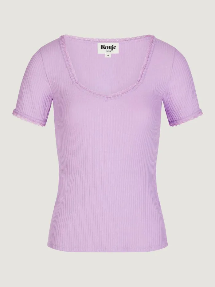 Rouje Tops Women Giuia TShirt Uni Lilas