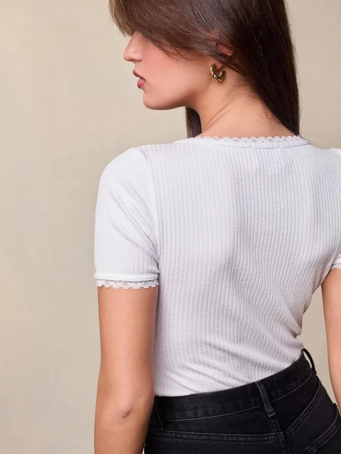 Rouje Tops Women Giuia Top Uni Blanc