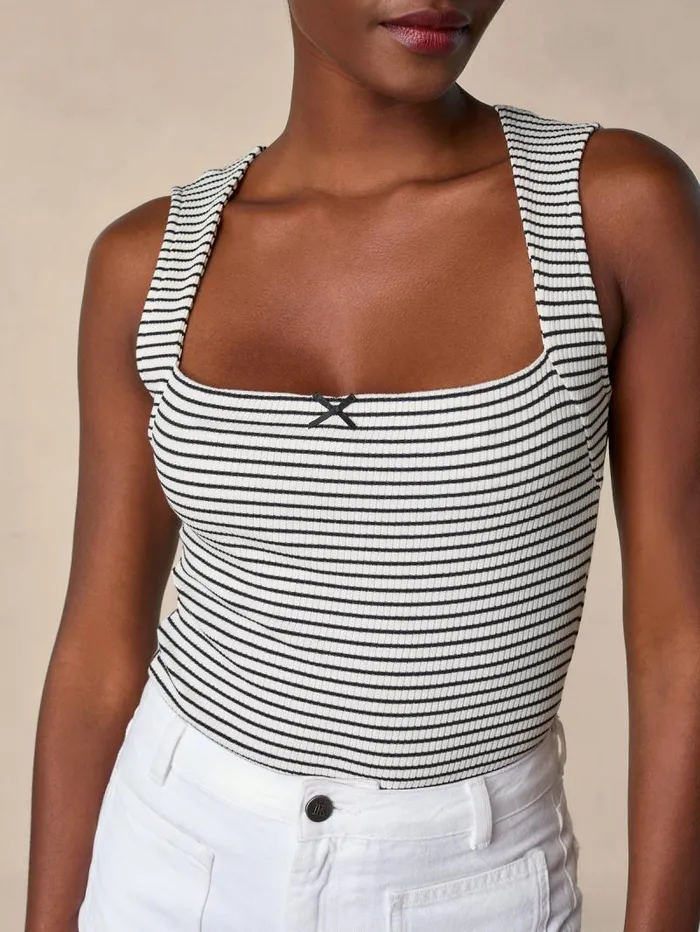 Rouje Tops Women Ilonka TShirt Raye Ecru
